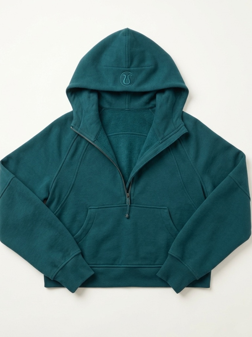 Lululemon Scuba Oversized Half-Zip Hoodie Rare Green Jasper - XS/S